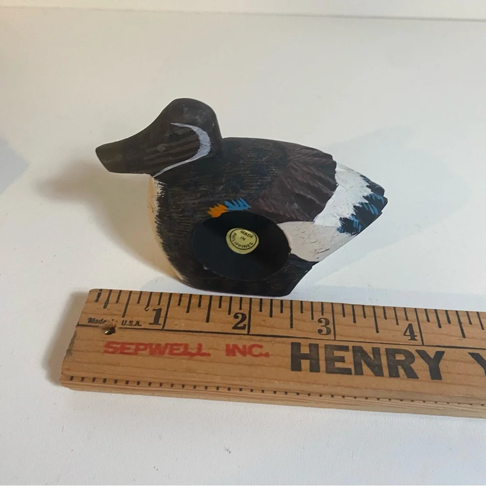 Set of 6 Wooden Painted Duck Decoy Napkin Holders